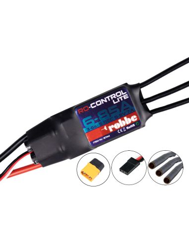 Robbe Modellsport RO-CONTROL 6-85 LITE 3-6S-85(100A) XT-60 (6) 8 V 7 A S-BEC, / 3,5 mm contact doré