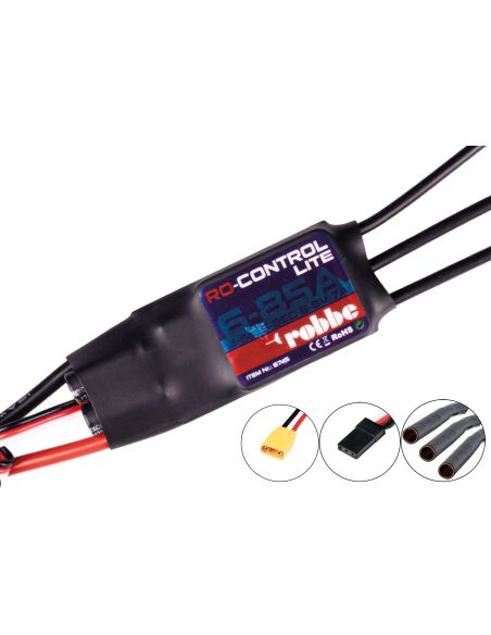 Robbe Modellsport RO-CONTROL 6-85 LITE 3-6S-85(100A) XT-90 (6) 8 V 7 A S-BEC, XT-90/4 mm contact doré