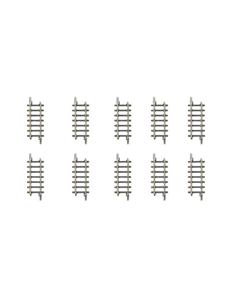 Elément de voie droit Märklin échelle Z, 25 mm, boite de 10 rails