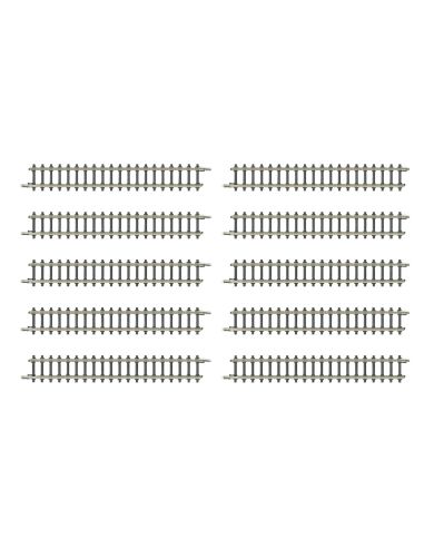 8503 voie Z Rail droit 55 mm, boite de 10 rails
