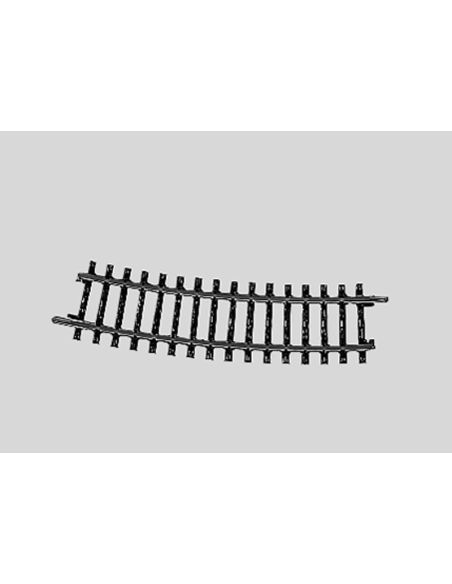 Elément de voie K courbe Märklin, rayon 15°, boite de 10 rails