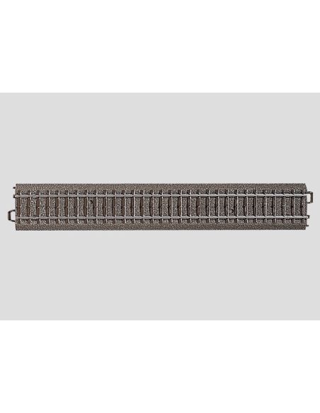 Rail droit Märklin en C, longueur 236,1 mm, boite de 6 rails