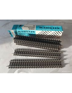 MARKLIN VOIE K 2100 / 10 RAILS DROITS LONGUEUR 180 MM