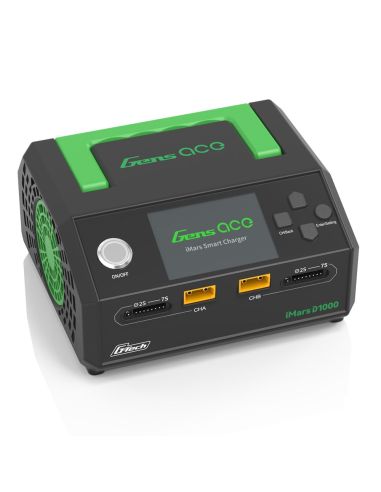 GensAce Chargeur iMars D1000 Smart Dual Channel AC 1000W (EU)