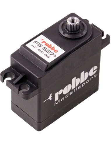 Servo numérique Robbe Modellsport FS 527+ BB MG HV avec boîtier partiel en aluminium et démarrage progressif