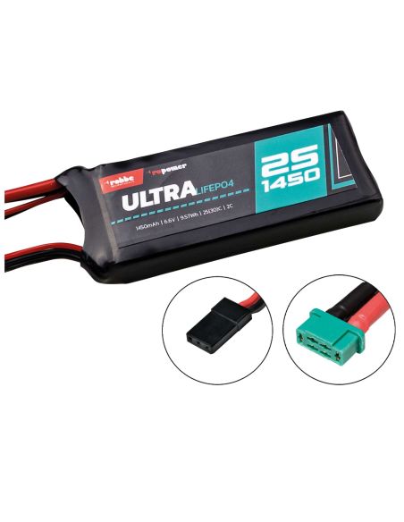 Batterie Robbe Modellsport RO-POWER ULTRA LIFEPO4 1450 mAh 6,6 V 25 (30C) 2S, prise MPX/JR/XH