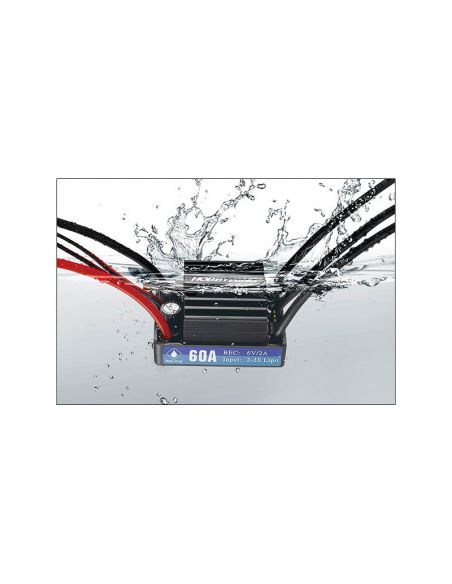Variateur bateau Seaking Boat ESC 60A SBEC 3A 2-3s V3