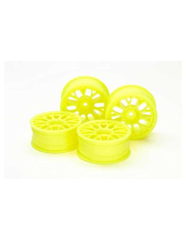 Jantes type BBS 24mm +2 jaune