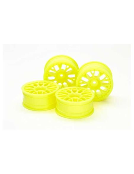 Jantes type BBS 24mm +2 jaune