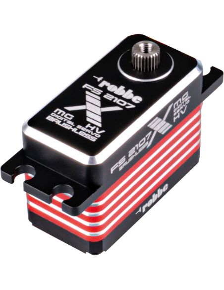 Servo moteur Robbe Modellsport FS 2107X HV MG Servo numérique sans balais Servo à couple élevé et profil bas