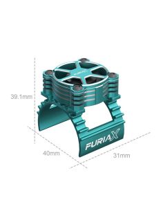 Kit ventilateur FuriaX CoolSink Pro 1/10 Motor Fan Kit Green | Ventedemodelisme.fr