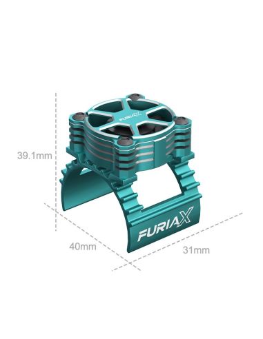 Kit ventilateur FuriaX CoolSink Pro 1/10 Motor Fan Kit Green
