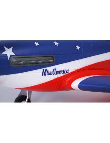 Avion de vitesse 1/10 Plane 1100mm P51D Miss America PNP kit w/ reflex | Ventedemodelisme.fr