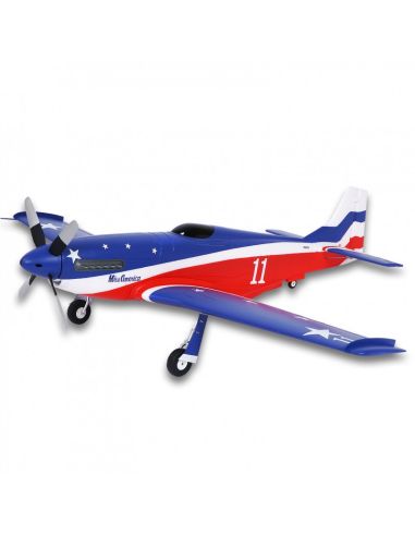 Avion de vitesse 1/10 Plane 1100mm P51D Miss America PNP kit w/ reflex | Ventedemodelisme.fr