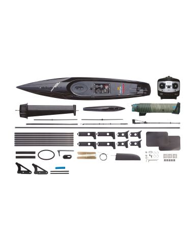 Voilier de course Focus III 100 cm RTR bleu