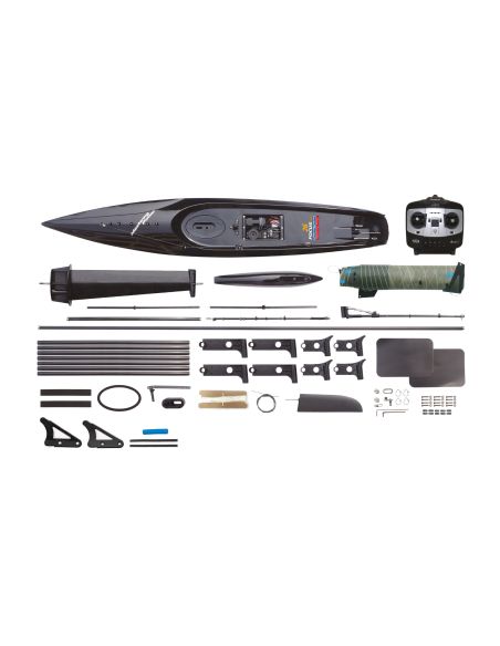 Voilier de course Focus III 100 cm RTR bleu