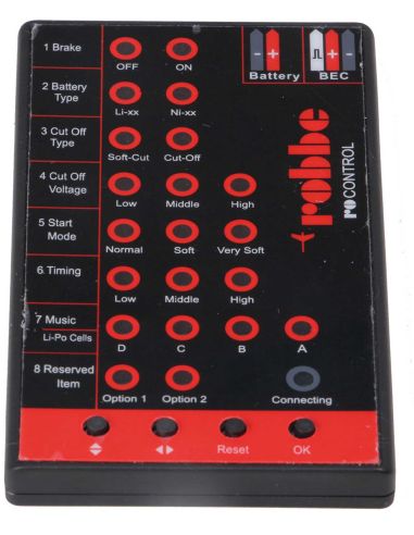 Robbe Modellsport RO-CONTROL V1 PROGCARD PROGRAMMIERKARTE (NICHT FÜR "PRO" und "V2" SERIE!)