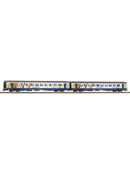 Set 2 wagons corail Alsace 1+2 Cl. N
