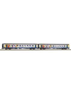 Set 2 wagons corail Alsace 2x2 Cl. N