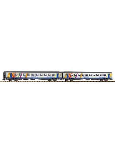 Set 2 wagons corail Alsace 2x2 Cl. N
