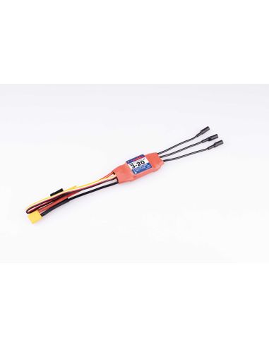 Variateur Robbe Modellsport RO-CONTROL 3-20 V2 2-3S -20(40)A 5V/3A Régulateur BEC linéaire