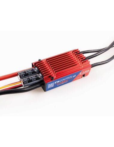 Variateur Robbe Modellsport Ro-Control 8-120 V2 3-8S -120(150)A 5-8,4V/10(30)A Switch BEC Régulateur