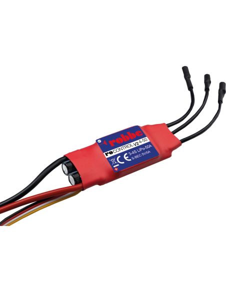 Variateur Robbe Modellsport RO-CONTROL 4-50 V2 3-4S -50(70)A 5V/5A Régulateur SWITCH BEC