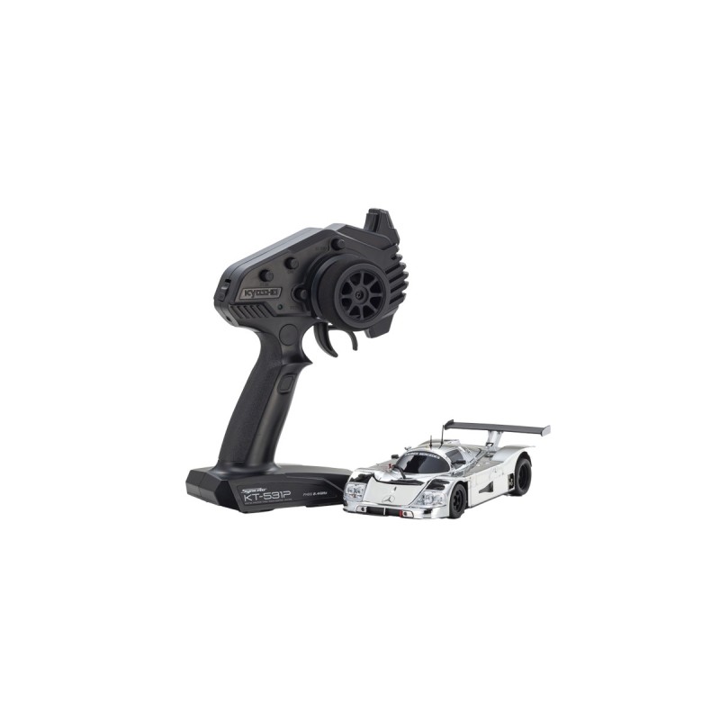 Voiture mini-z Kyosho Mini-Z MR04 RWD Sauber Mercedes C9 Chrome Silver (W-LM w/Gyro)