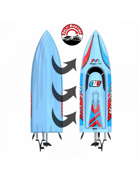 Bateau rc, Bateau Joysway Magic Vee V6 Electric ABS 270mm Brushed 2.4G RTR