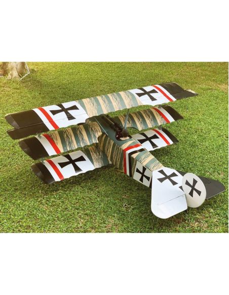 Avion rc, avion radiocommandé, VQ Fokker Dr.1 25cc camo version