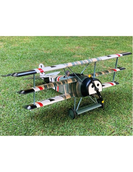 Avion rc, avion radiocommandé, VQ Fokker Dr.1 25cc camo version