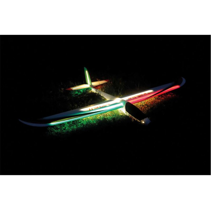 Planeur rc, radiocommandé, Robbe Modellsport ARCUS II NIGHT PNP AVEC LEDS PLANEUR RC