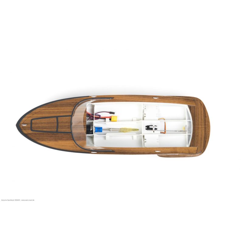 Bateau rc, Kit de modèle réduit de bateau de sport Azzurra