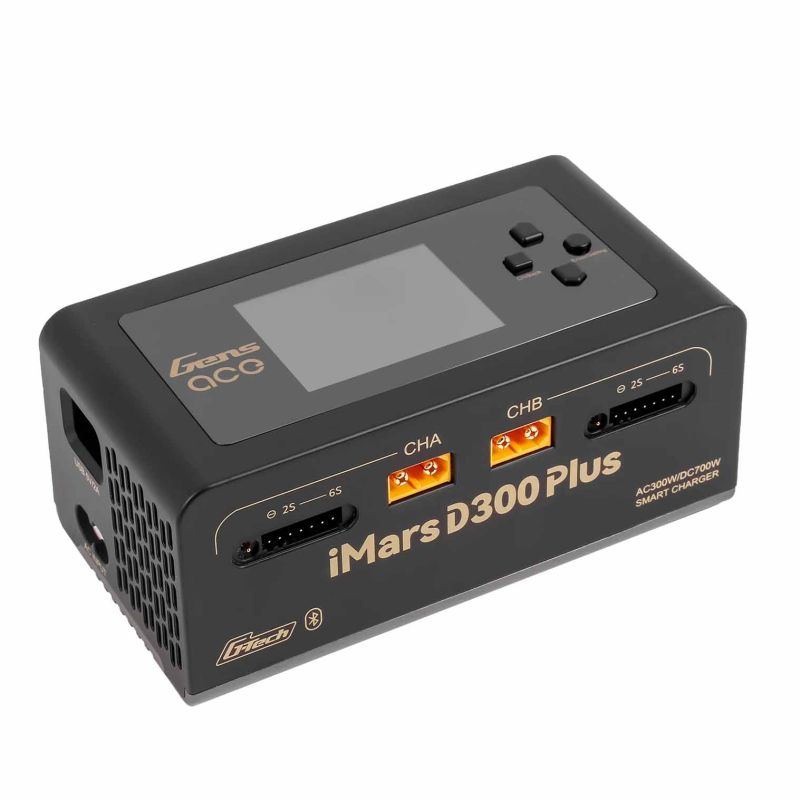 Chargeur GensAce Chargeur iMars D300 PLUS Dual Channel (UK) Noir