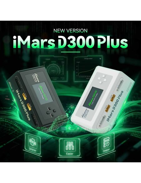Chargeur GensAce Chargeur iMars D300 PLUS Dual Channel (UK) Noir