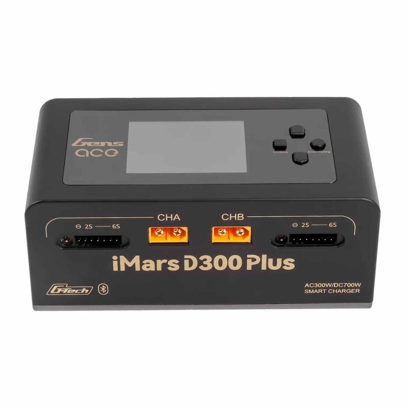 Chargeur GensAce Chargeur iMars D300 PLUS Dual Channel (UK) Noir