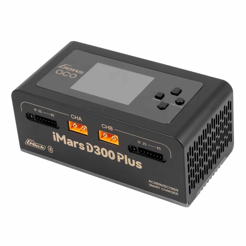 Chargeur d'accus GensAce Chargeur iMars D300 PLUS Dual Channel (EU) Noir