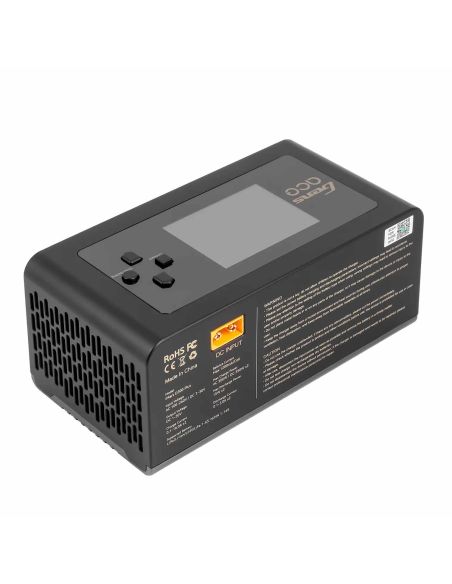 Chargeur d'accus GensAce Chargeur iMars D300 PLUS Dual Channel (EU) Noir