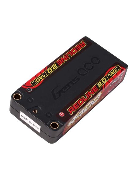 Accu GensAce Redline 2.0 Shorty 2S HV 7.6V-140C-4400 96x47x18.5mm 160g