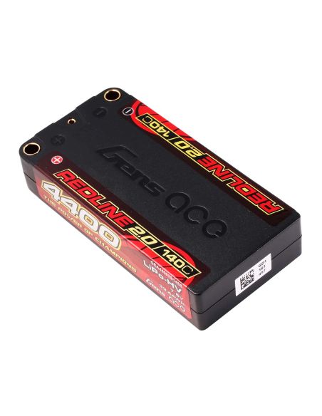 Accu GensAce Redline 2.0 Shorty 2S HV 7.6V-140C-4400 96x47x18.5mm 160g