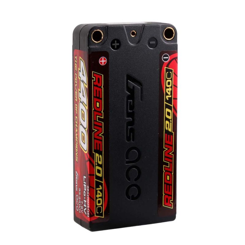 Accu GensAce Redline 2.0 Shorty 2S HV 7.6V-140C-4400 96x47x18.5mm 160g