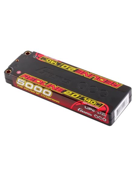 Accu GensAce Redline 2.0 Low Prof 2S HV 7.6V-140C-5000 139x47x18.5mm 224g