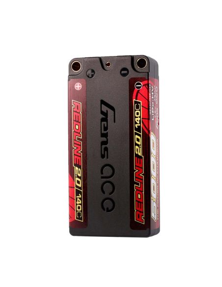 Accumulateur, accu, GensAce Redline 2.0 Shorty 2S HV 7.6V-140C-5000 97x47x20mm 179g