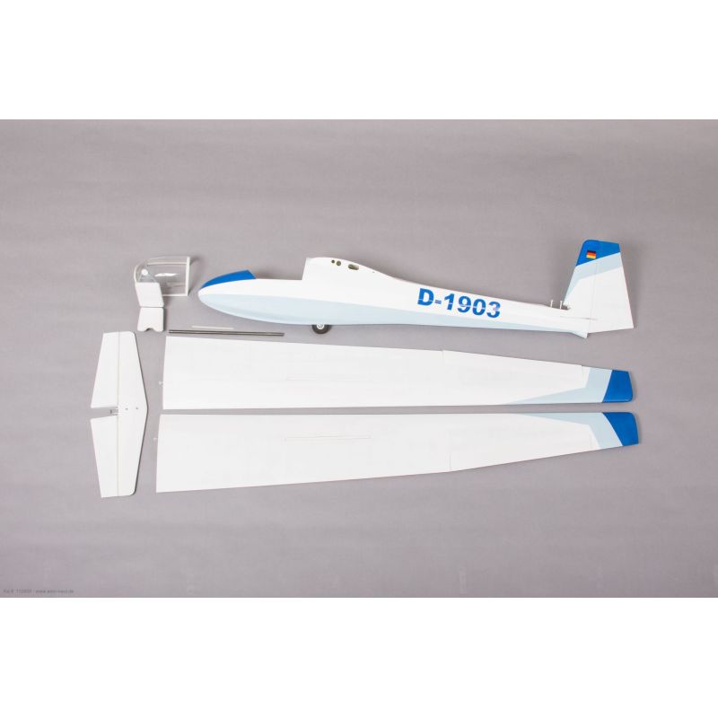 Planeur radiocommandé, Kit de modèle réduit de planeur Ka 8 radiocommandé