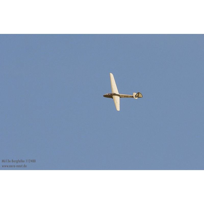 Planeur radiocommandé, planeur rc, Kit de modèle réduit radiocommandé Mü13e (Bergfalke)