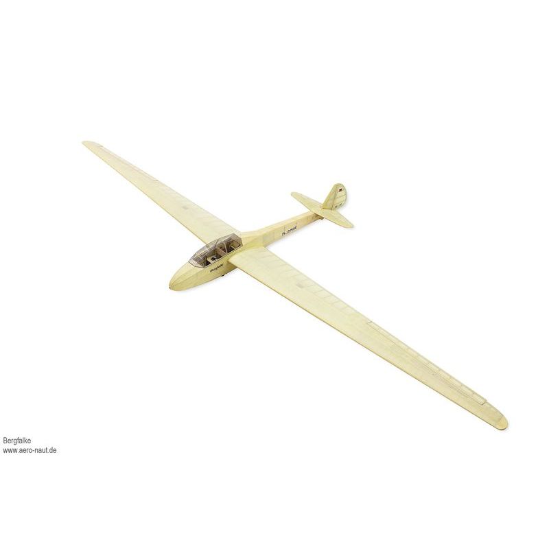 Planeur radiocommandé, planeur rc, Kit de modèle réduit radiocommandé Mü13e (Bergfalke)