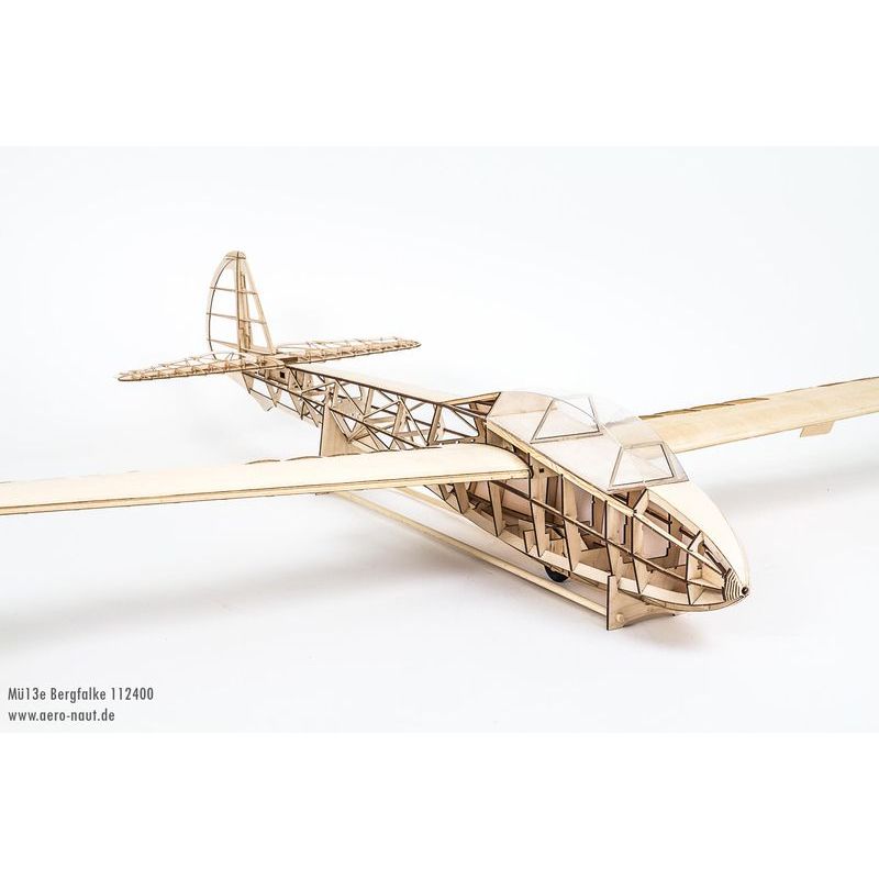 Planeur radiocommandé, planeur rc, Kit de modèle réduit radiocommandé Mü13e (Bergfalke)