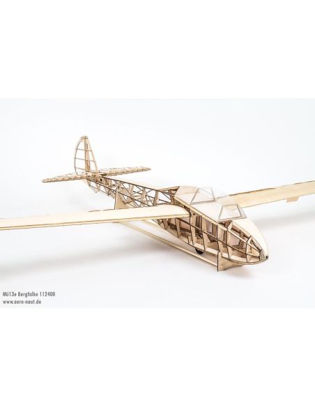 Planeur radiocommandé, planeur rc, Kit de modèle réduit radiocommandé Mü13e (Bergfalke)