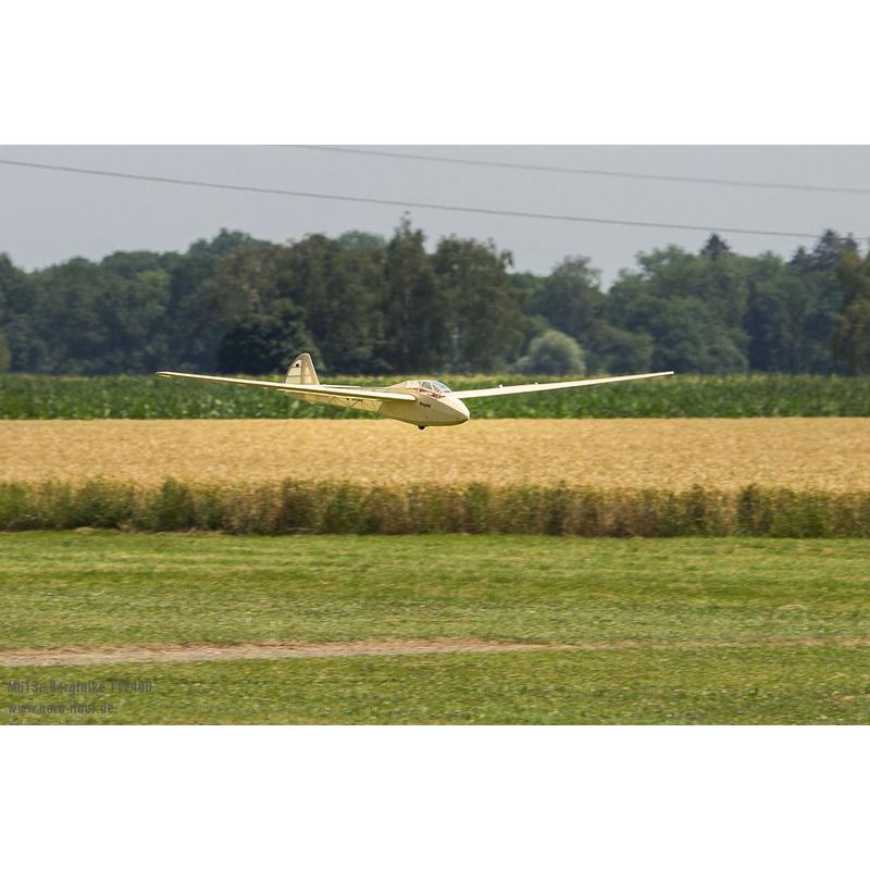 Planeur radiocommandé, planeur rc, Kit de modèle réduit radiocommandé Mü13e (Bergfalke)