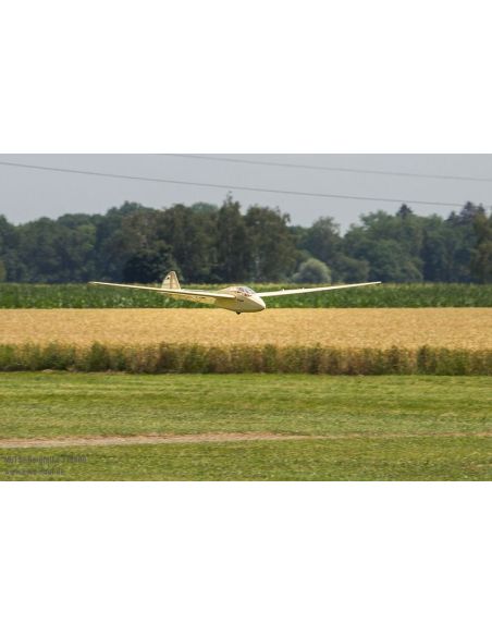 Planeur radiocommandé, planeur rc, Kit de modèle réduit radiocommandé Mü13e (Bergfalke)